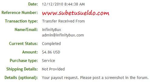 primer pago infinitybux